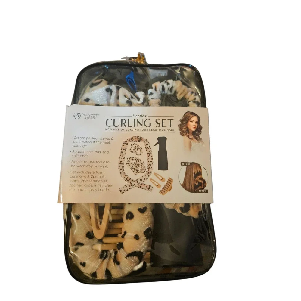 Prescott Taylor Heatless Curling Set |‎ Leopard Print | New in Box